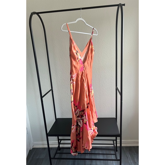 PATBO x REVOLVE | Chic Floral Carmen Ruffle Slip Dress in Floral Print | Size 4 - Picture 6 of 10